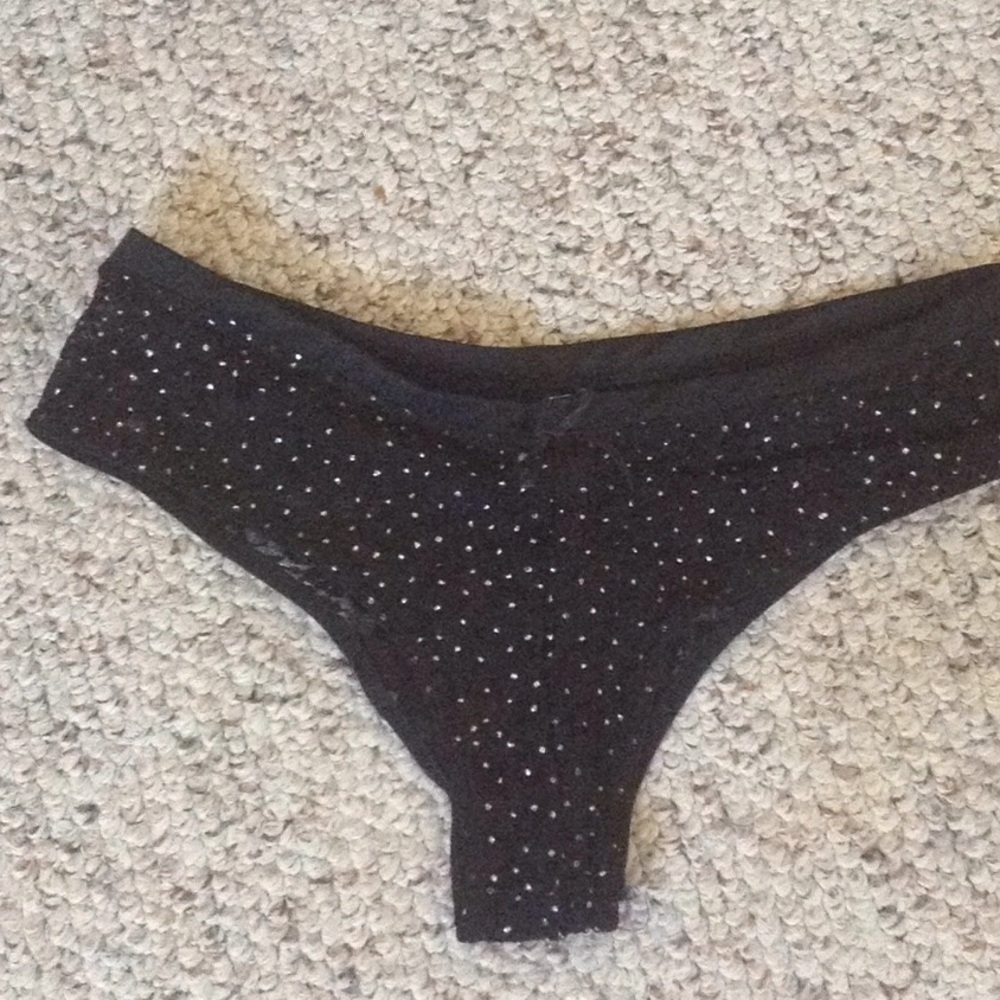 Panties black/ silver specks